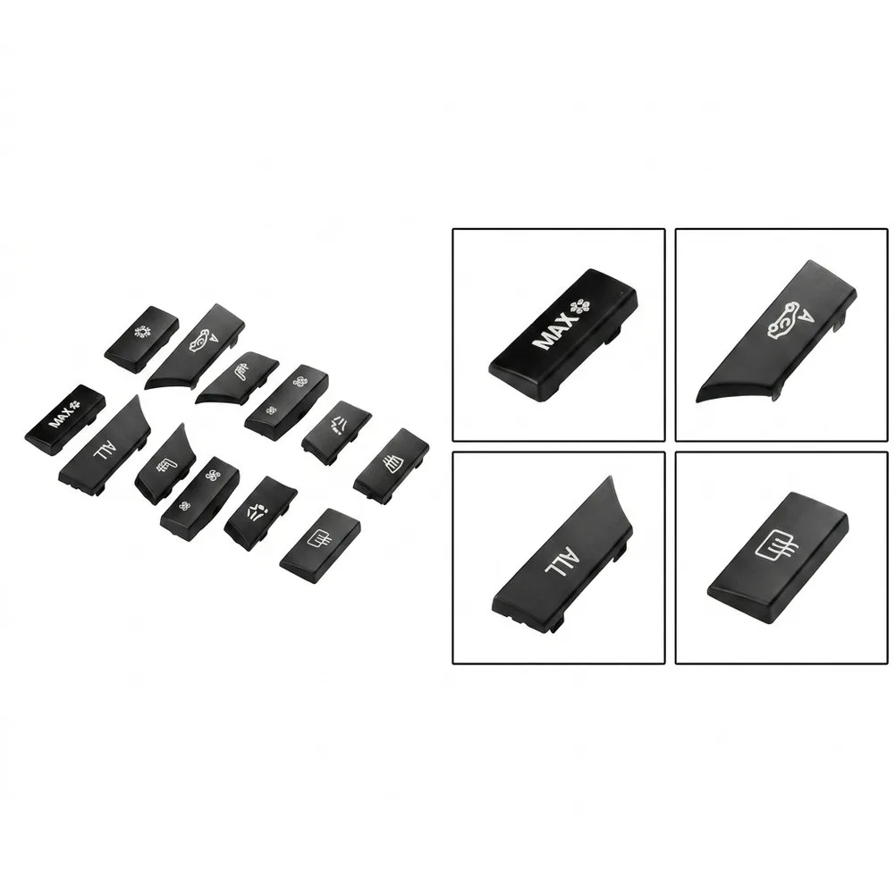 12PCS 61319313923 A/C Switch Button Cover For BMW F01 F11 F13 F06 5 Series 7 Series 6 Series 2008-17 Air Conditioning Control