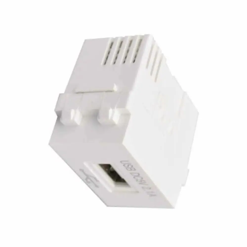 White USB Power Module 23*36MM 128 USB Charging Module 220V Socket 5V Transformer  2.1A Mobile Phone Charging Panel