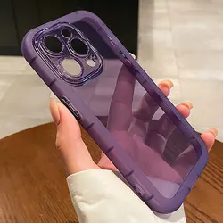 Shockproof Silicone Bumper Clear Phone Case For iPhone 11 12 13 14 15 16 Pro Max Plus Soft Bumper Transparent Cases Cover