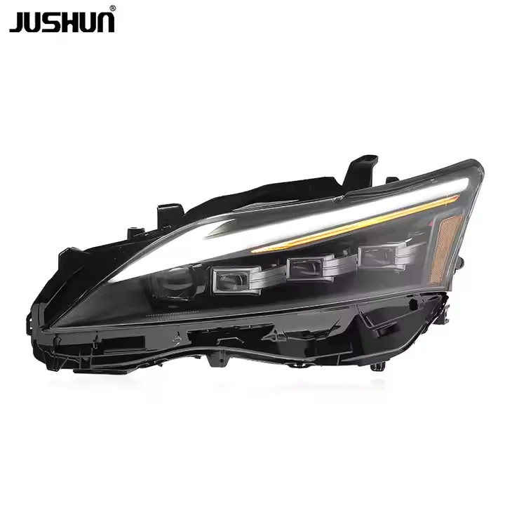 

JUSHUN Headlight Assembly for CT200h 2013-2017 LED Headlight Projector Three Lens DRL Animation Automotive Accessories