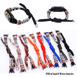 Smart Watch Sport Strap For Xiaomi Mi Band 8 Bracelet Braided Replacement Wristband for Mi Band 8 Adjustable Miband8 correa