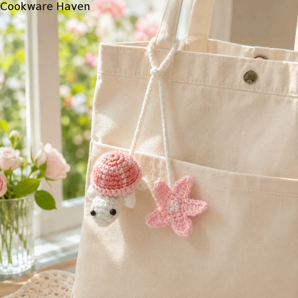 Bookmark Handmade Crochet Turtle Multi-Purpose Ornaments Bag Hanging Charm Decoration Star Curtain Tieback Home Decoration