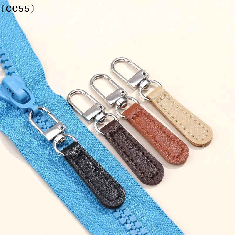 4pcs PU Leather Zipper Pull Replacement, Pull Zipper Tabs Fasteners For Bags Luggage Purses Backpacks〔CC55〕