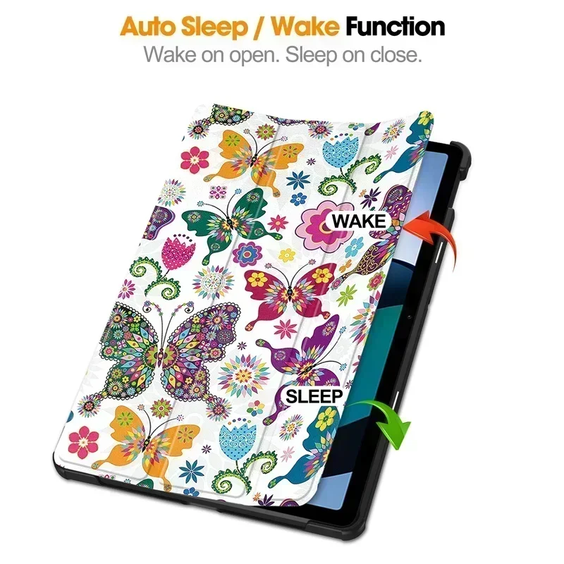 2023สำหรับ redmi Pad SE เคสฝาแม่เหล็กพับสามทบสำหรับ Xiaomi redmi Pad SE 11นิ้วเคสแท็บเล็ต
