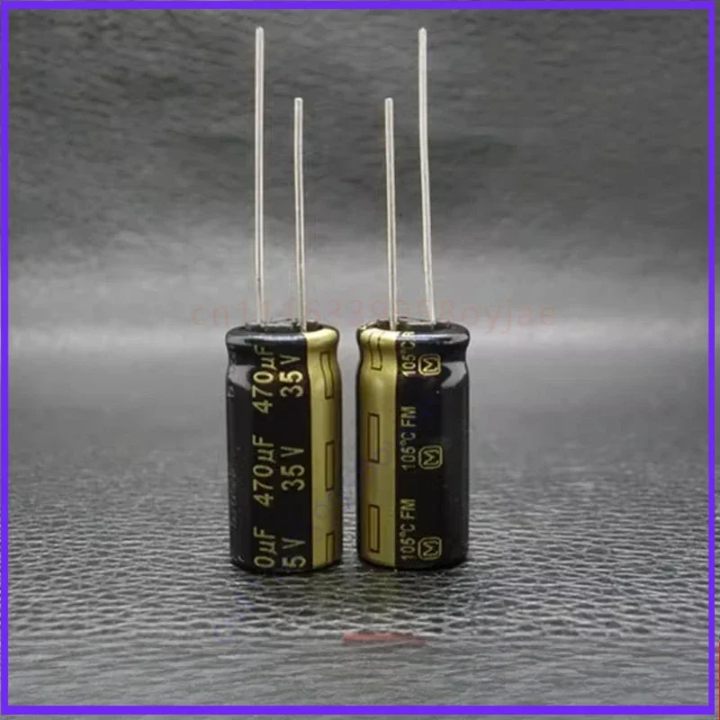 Original FOR Panasonic FM 470uF 35V High Frequency Low Impedance Audio Electrolytic Capacitor 10*20 50PCS