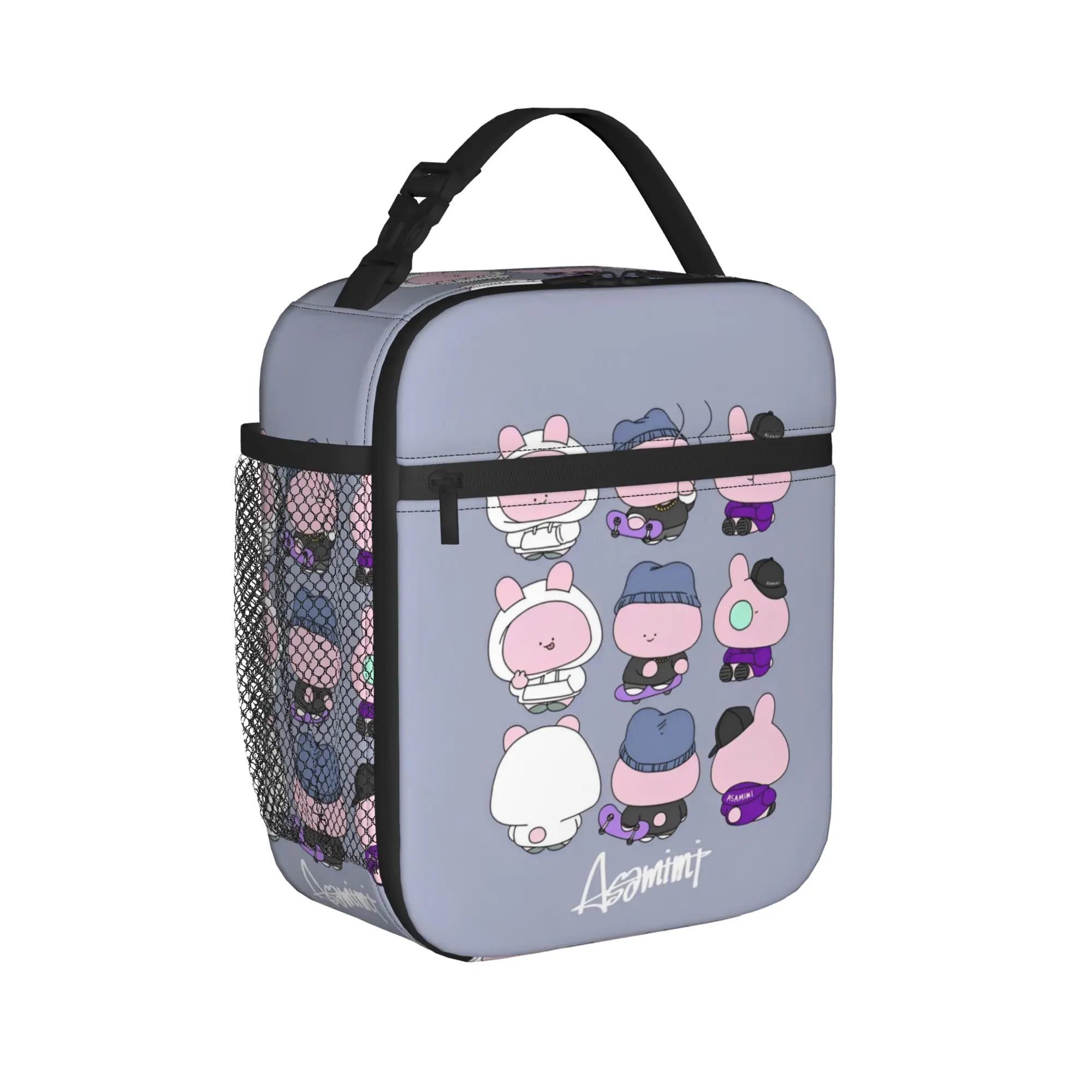 Rabbit Asamimichaan Cute Asamimi Insulated Lunch Bags Large  Meal Container Thermal Bag Lunch Box Tote Work  Outdoor Bento Pouch