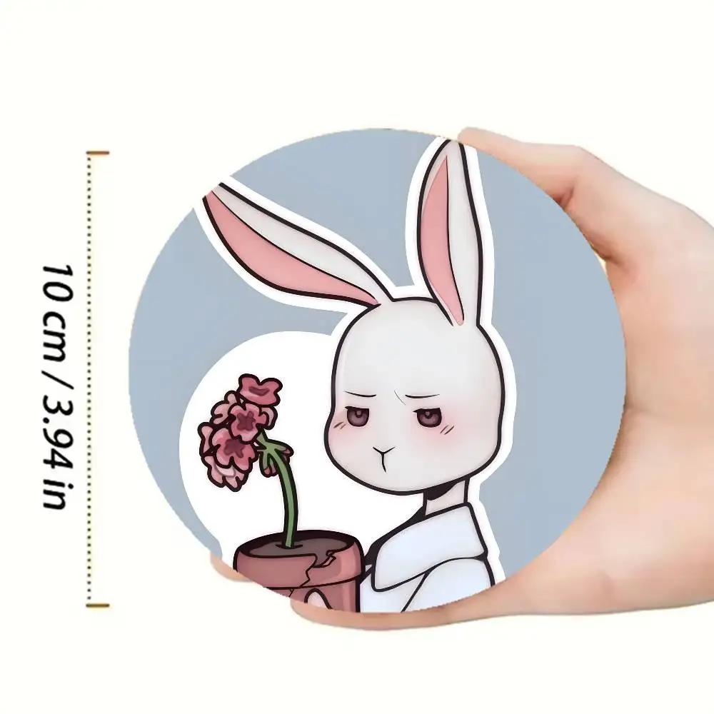 Haru B-Beastars Wooden Cup Mat Cappuccino Vodka Juice Water Coaster for Flower Shop 5
