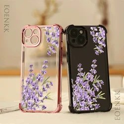 Lavender Flower Anti-drop Phone Case for Samsung Galaxy Note 20 S24 S23 S22 S21 S20 Ultra FE Plus A55 A25 A35 5G Protect Cover