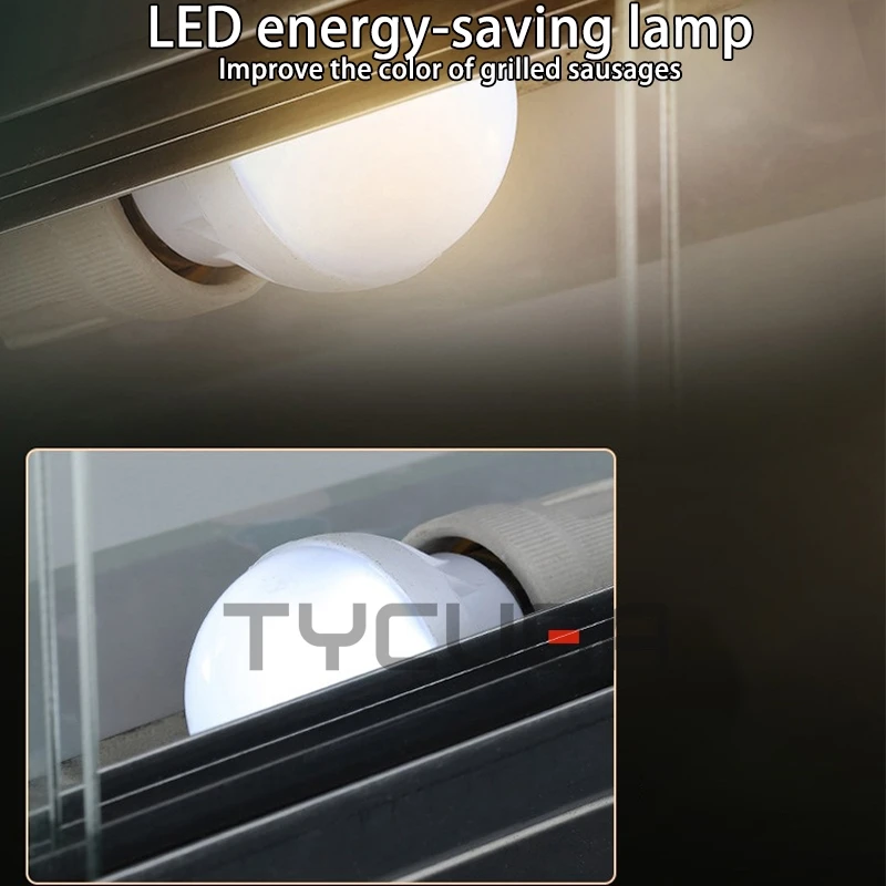 Máquina elétrica de cachorro-quente, grelha de kebab, 5/7/10 hastes, rolo de aço inoxidável, rolo de salsicha, cozimento de milho, espeto teppanyaki, forno de churrasco