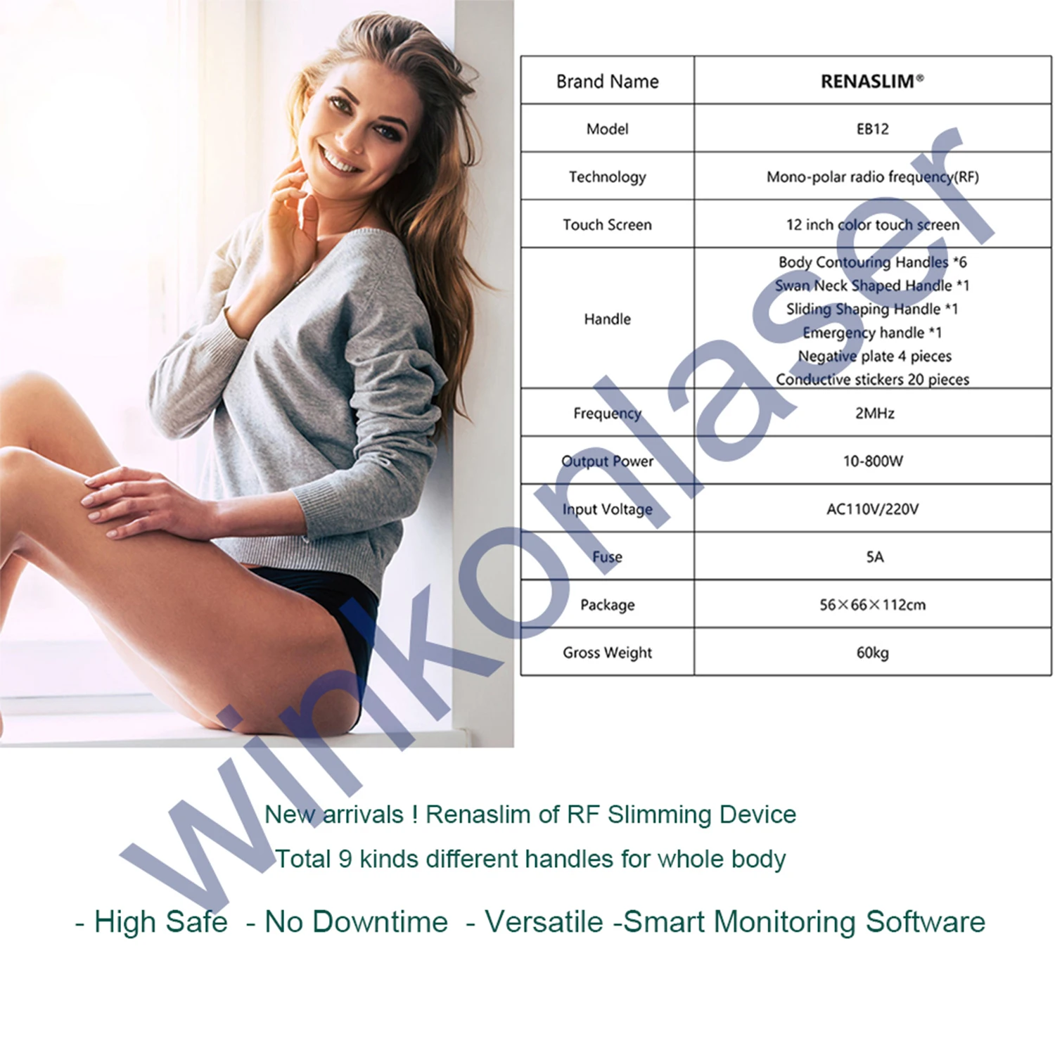 เครื่องกระชับผิวโมโนโพลาร์ RF กระชับรูปร่าง EMS scult ID