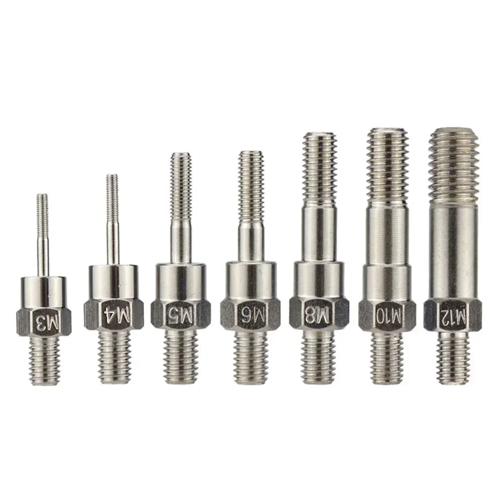 1pc Hand Rivet Nut Gun Part For M3 M5 M6 M8 M10 Rivets Manual Threaded Rivet Head Replacement Screws Pull Rod Accessories