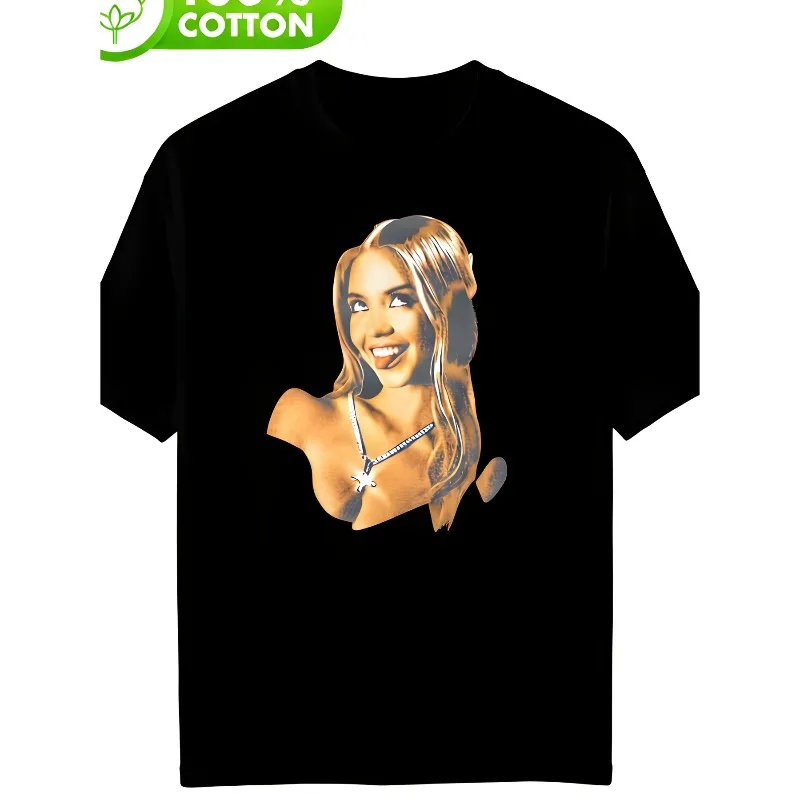 Sydney Sweeney Retro Portrait Printed T-shirt for Men, Suitable for All Seasons, Casual Unisex T-shirt