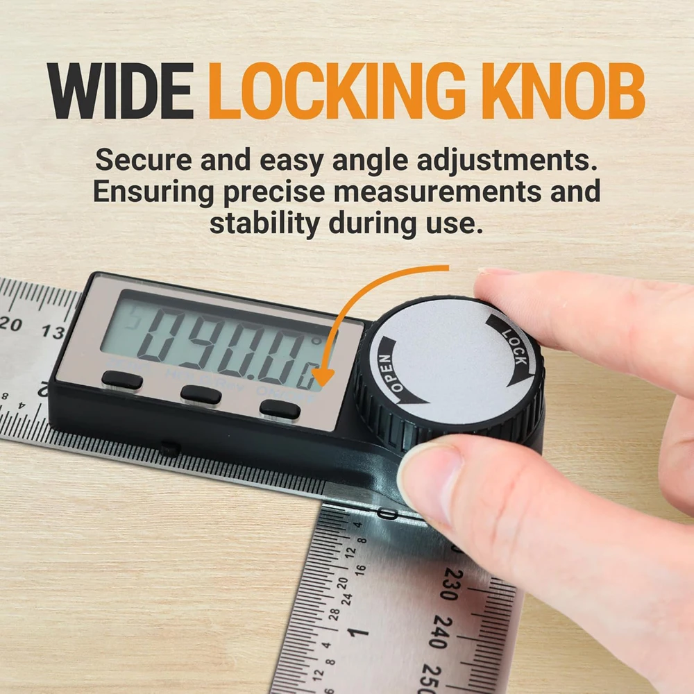 New Contour Gauge Profile Duplicator Tool Adjustable Lock Alloy Edge Copy Shaping Wood Measure Laminate Tiles Wood Marking Ruler