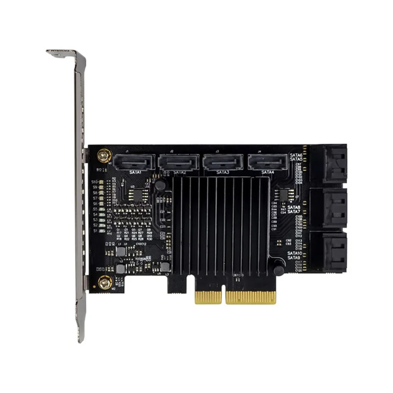 

AC57-10 Порт PCIE SATA 3.0 Карта PCI Express SATA3 Карта контроллера 6 Гбит/с Адаптер Конвертер PCI SATA 3.0 Карта расширения