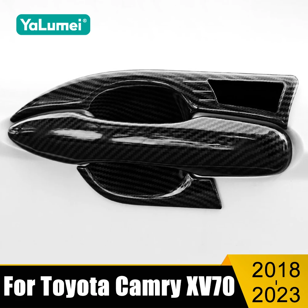 

For Toyota Camry XV70 2018 2019 2020 2021 2022 2023 ABS Car Door Handle Bowl Protector Cover Trim Anti-collision Accessories