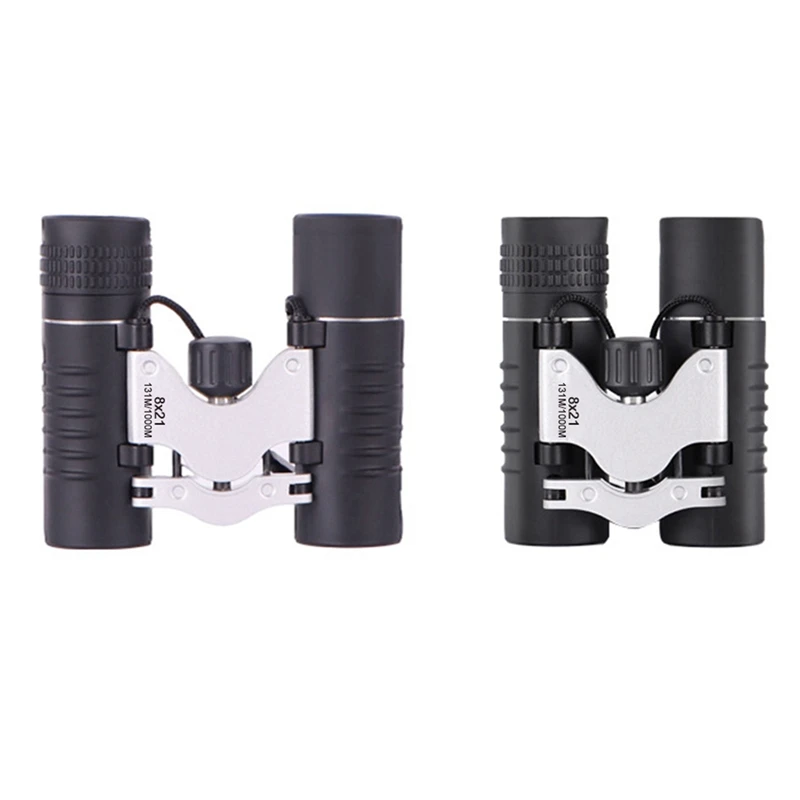 8X21 High Powered Binoculars Easy Focus High Definition Large Field View Binoculars For Bird Watching Concert Theater