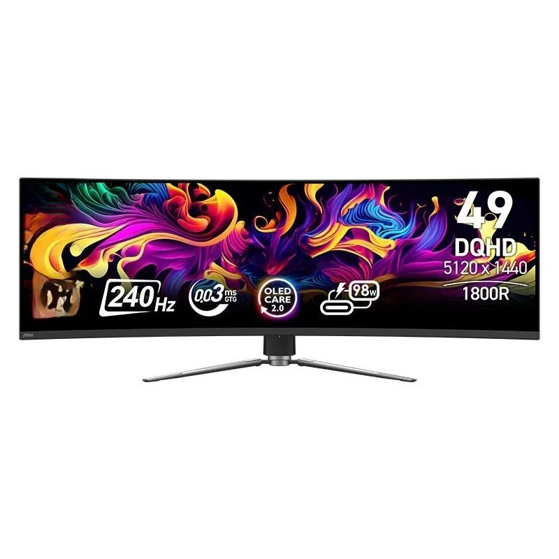 49-Inch, quasi-5K curved OLED hairtail screen 240Hz LCD monitor
