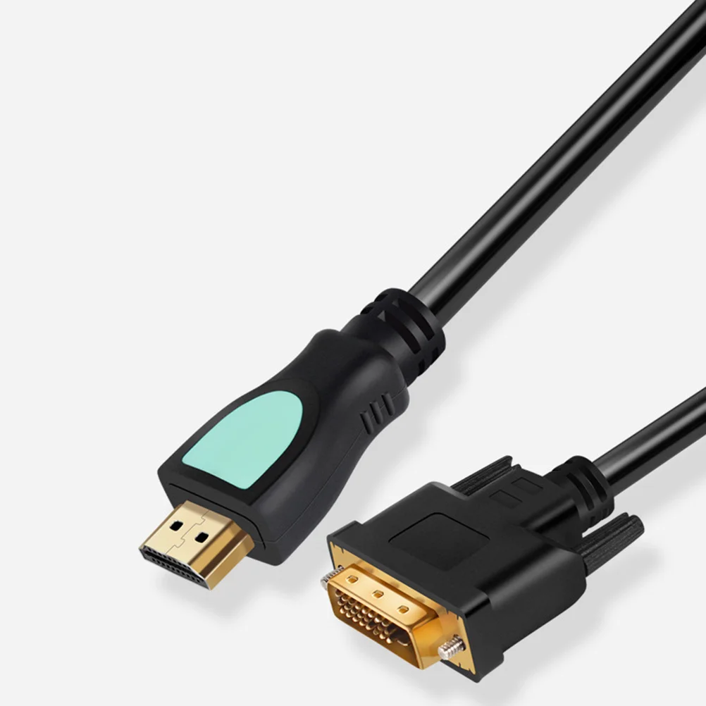 

1.5M To Dvi Cable Oxygen Free Copper 24K Gold Plated High Definition Video Audio Cord Ultra-Fine Pvc Jacket Digital Signal