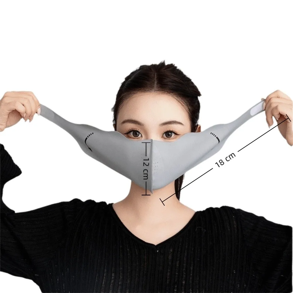 Mascarilla facial cálida para mujer, orejera gruesa a prueba de viento dos en uno, transpirable, 3D, protección para los oídos, otoño e invierno