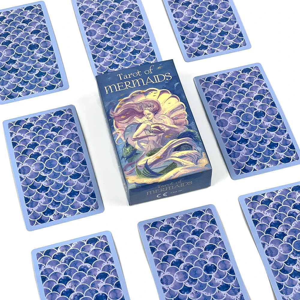 لعبة بطاقات الحفلات العائلية من Tarot of Mermaids، تصميم كلاسيكي للمبتدئين والواجبات، مثالية للتأمل العرافة #5