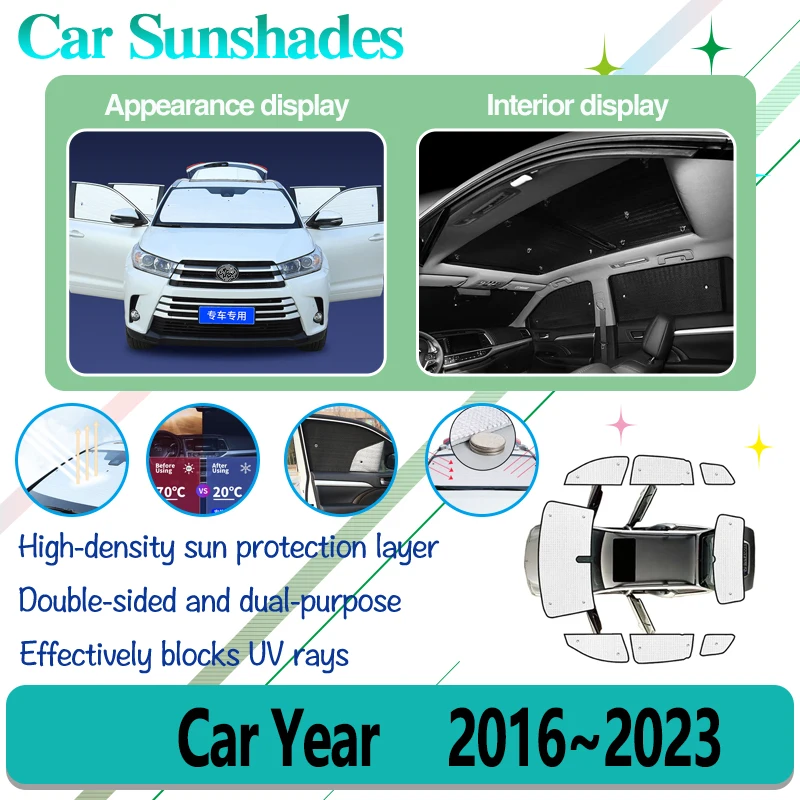 For Skoda Kodiaq NS7 NV7 NS6 2016~2023 Car Sunshades Windshield Sun Visors Sun Protection Windows Sun Blinds Car Accessories