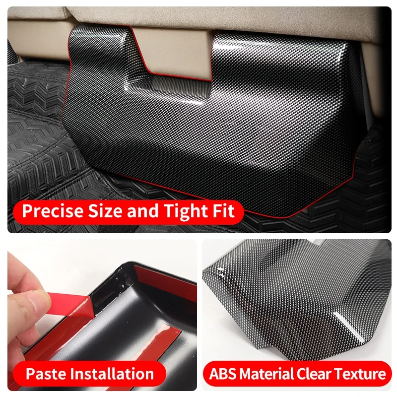 Dla Toyota Land Cruiser LC300 J300 2021-2025 Osłona dolna siedzenia, osłona przed kopnięciem, akcesoria do modyfikacji wnętrza