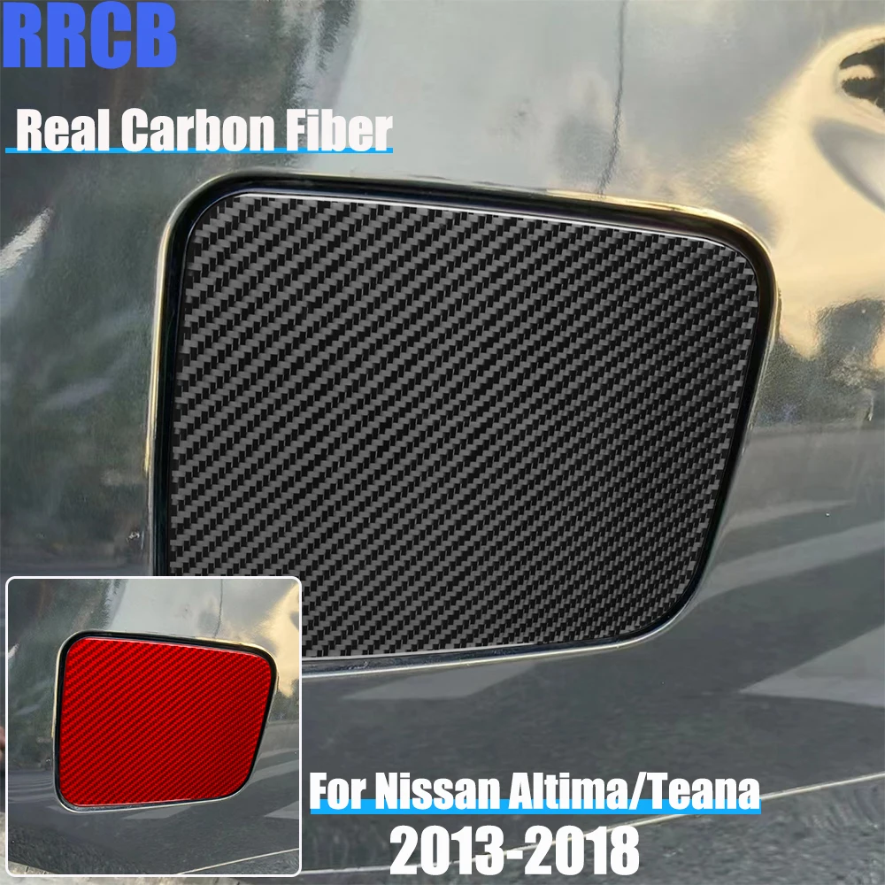 

Real Carbon Fiber Car Accessories Fuel Gas Cap Trim Soft Cover Sticker For Nissan Altima/Teana L33 2013 2014 2015 2016 2017 2018