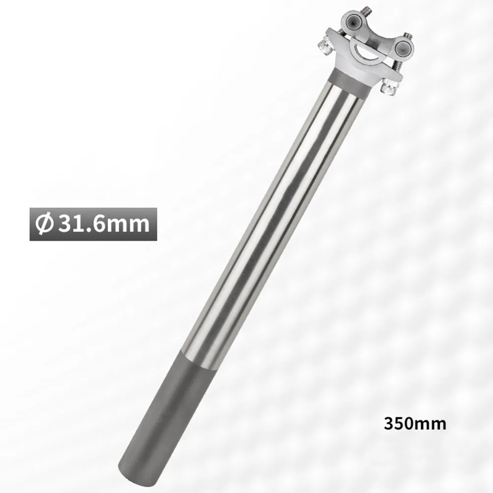 31.6mm Bike Seatpost Ti Alloy Seatpost For SEAT Tube Sizes Easy Installation Excellent Strength-to-weight Ratio