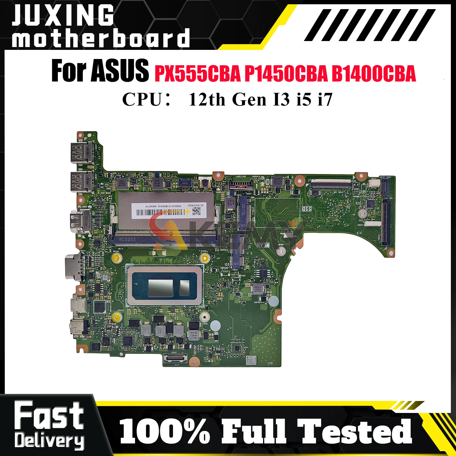 

B1400CBA Laptop Motherboard For ASUS ExpertBook B1400CCBA P1450CBA B1400CB PX555CBA Notebook Mainboard With 12th Gen I3 i5 i7