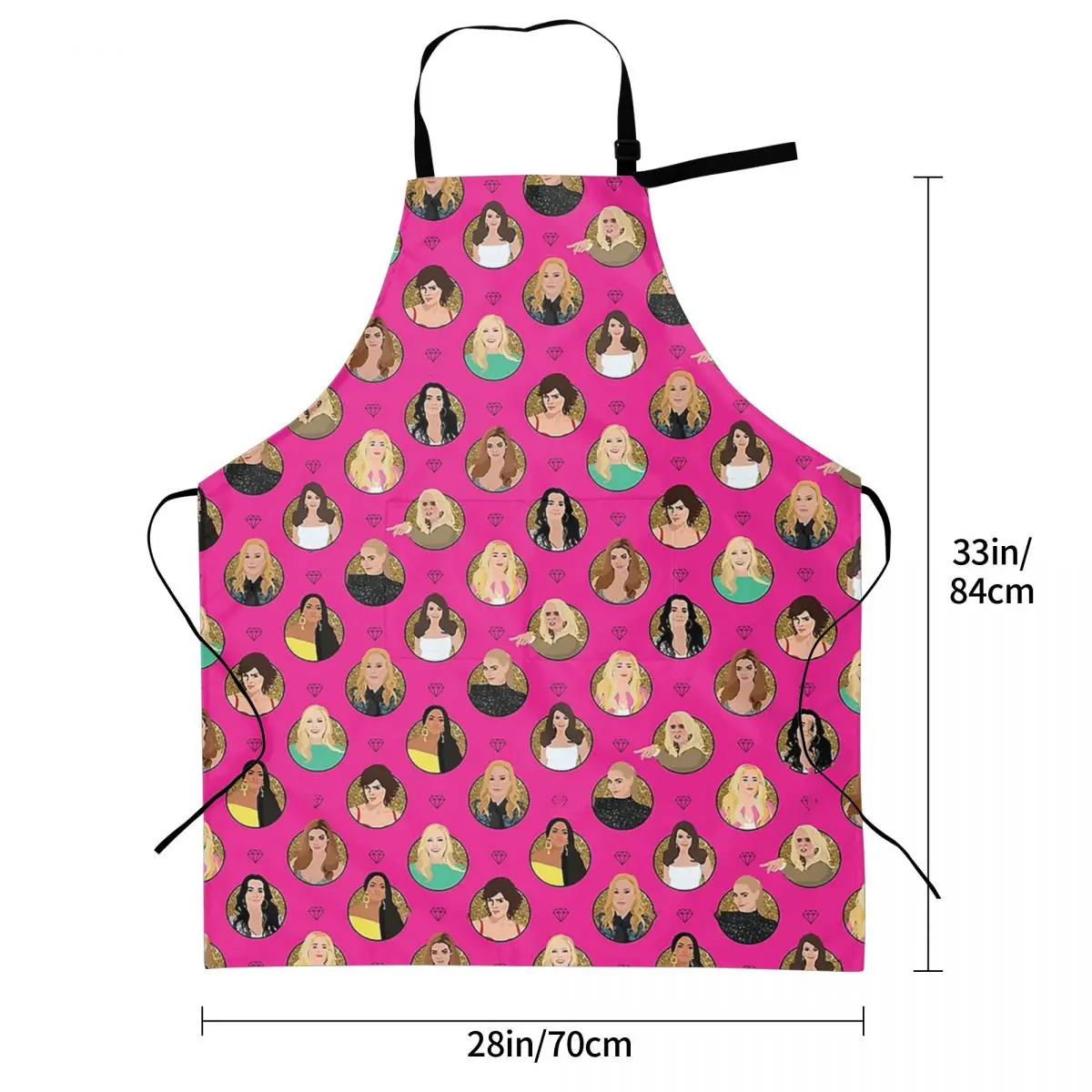 Real Housewives Of Beverly Hills All Stars (RHOBH) Aprons Chef Cooking Baking Tablier Bib Kitchen Cleaning Pinafore for WomenMen