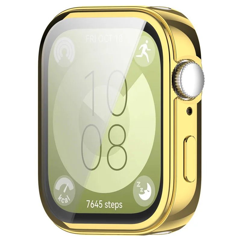 For Huawei Watch Fit 3 Case+Tempered Glass Soft Full Protective Cases Screen Protector + Cover Samrt Watch Cover Accessories