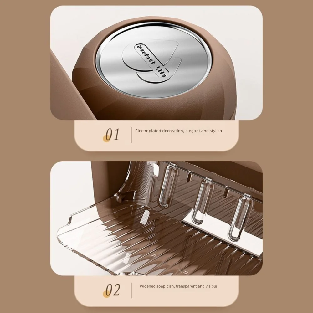 

Держатель для мыла на присоске с 1/2 сетками, настенный контейнер для мыла без перфоратора, водонепроницаемый пластиковый сливной ящик для мыла, кухня