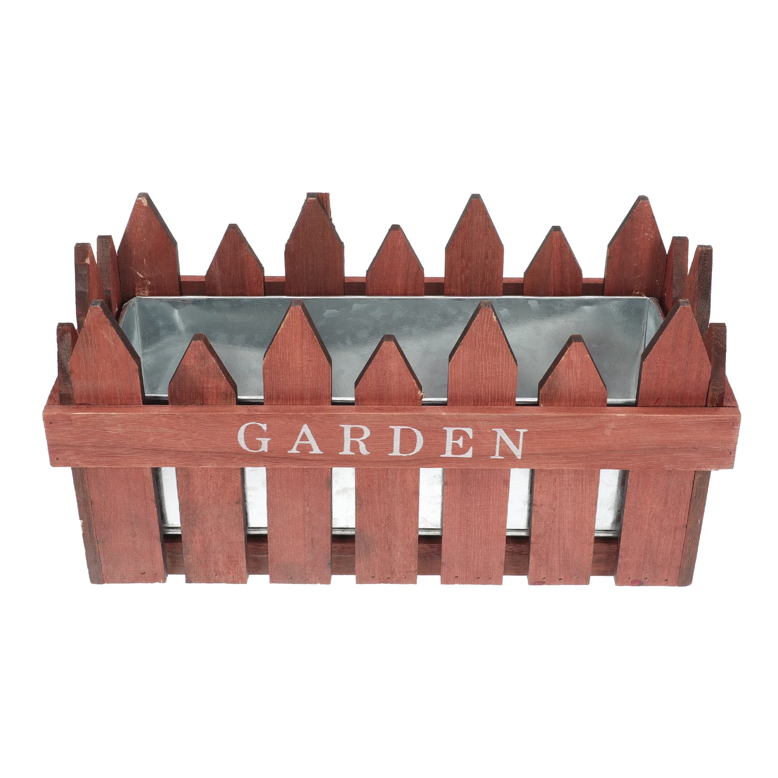 1 قطعة سياج خشبي اناء للزهور أنيق جوفاء الإبداعية حاوية النباتات اتقان غرامة تفاصيل حساسة تأثير ديكور جيد