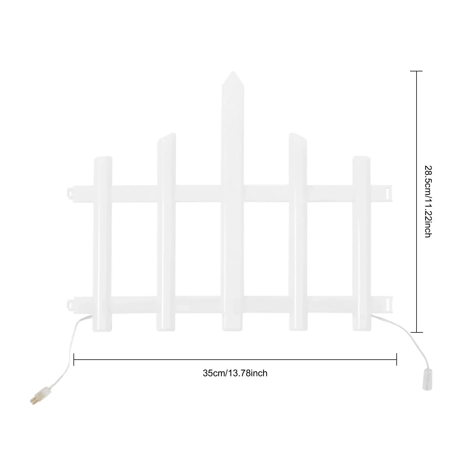 أضواء زينة سياج عيد الميلاد الخارجية مشرق 50 مصباح LED (موفرة للطاقة) للحديقة والسطح