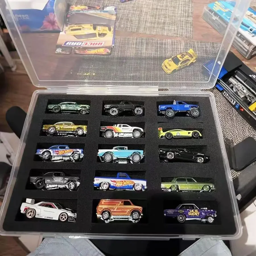 

Car Model Storage Box 1:64 Proportion Alloy Children's Toy Car Transparent Display Box Thickened Protective Cotton Storage Box