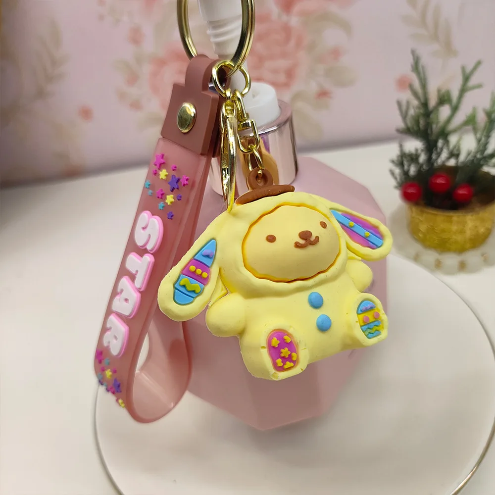 1PCSNew سلسلة المفاتيح الصغيرة الكرتون الإبداعية ثلاثية الأبعاد دمية الطلاب المدرسية قلادة سيارة مفتاح سلسلة النساء الرجال يعرض 2025 #1