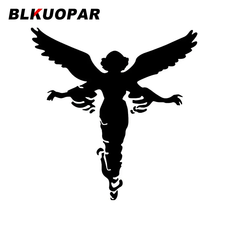 

BLKUOPAR Angel Silhouette Car Stickers Personality Vinyl Decal Scratch-Proof Die Cut Helmet Windshield Car Styling
