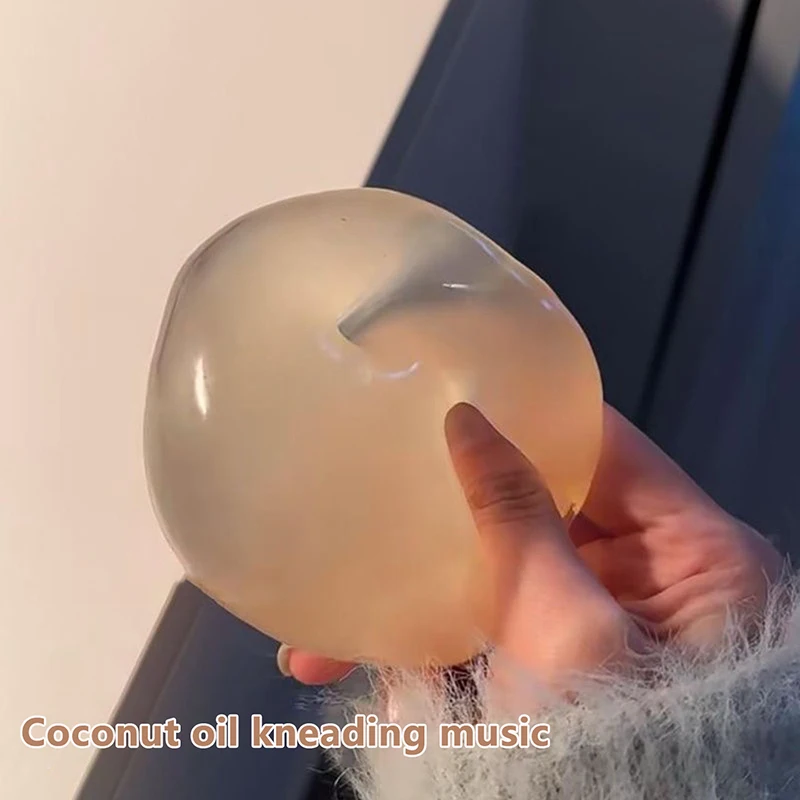 1 Buah Bola Tahan Stres Penghilang Stres Bola Minyak Kelapa Mainan Anak-anak Dewasa Fidget Rebound Lambat Pereda Hadiah Remas