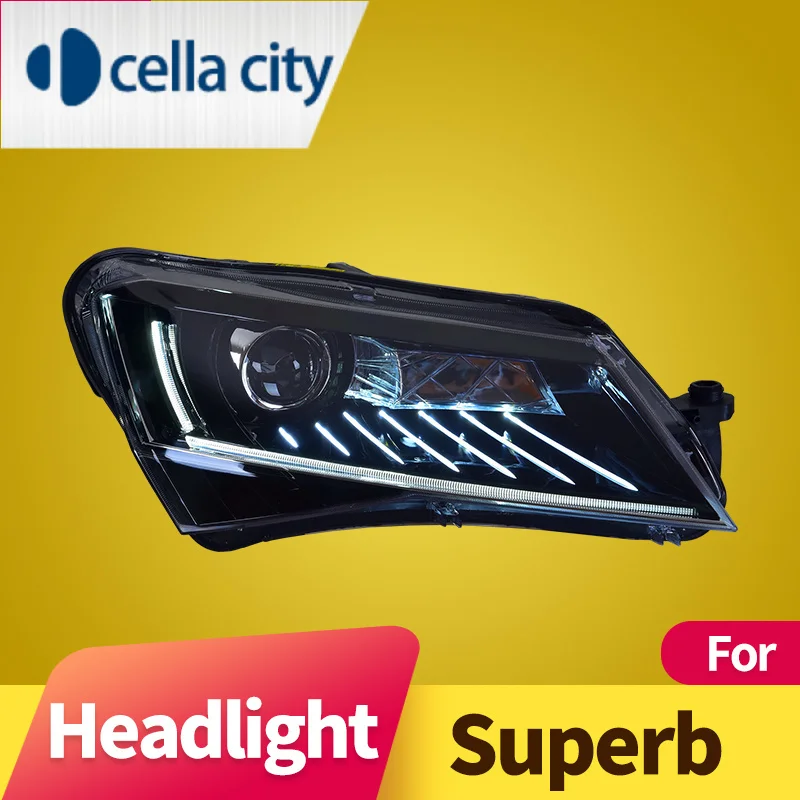 

Headlight Assembly for Skoda Superb LED daytime running light LED turn signal LED low beam