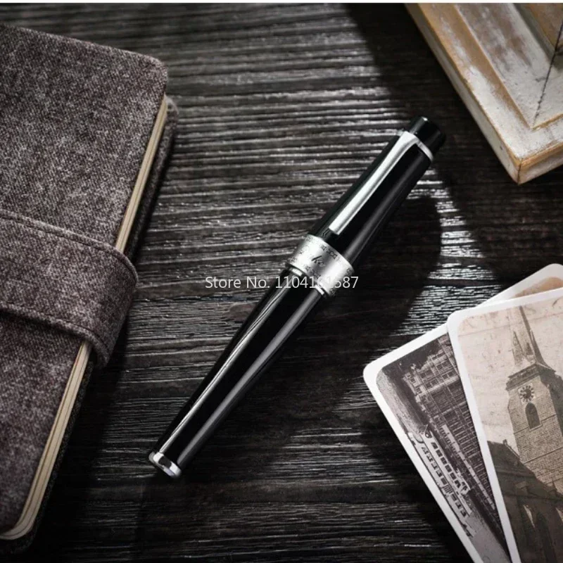 new-duke-2014-fountain-pen-chaplin-memorial-metal-f-nib-retractable-with-gold-clip-office-supplies-mb-pen-luxury-pens-for-wr