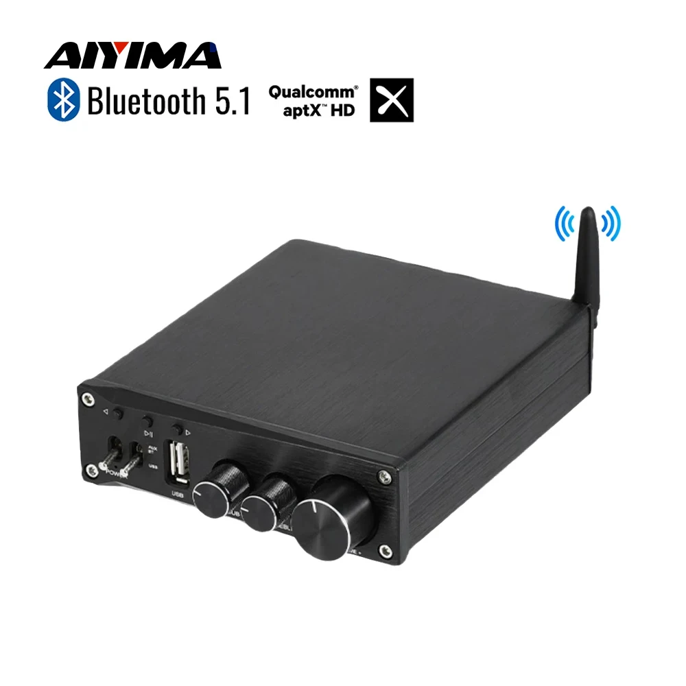 AIYIMA TPA3116 Bluetooth Subwoofer Amplifiers 2.1 Sound Amplificador Speaker Home Audio Amp USB Decoder Amplify 50Wx2+100W