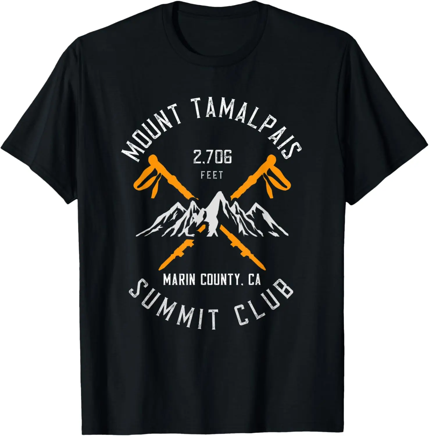 Mount Tamalpais Hiking Marin County California T-Shirt