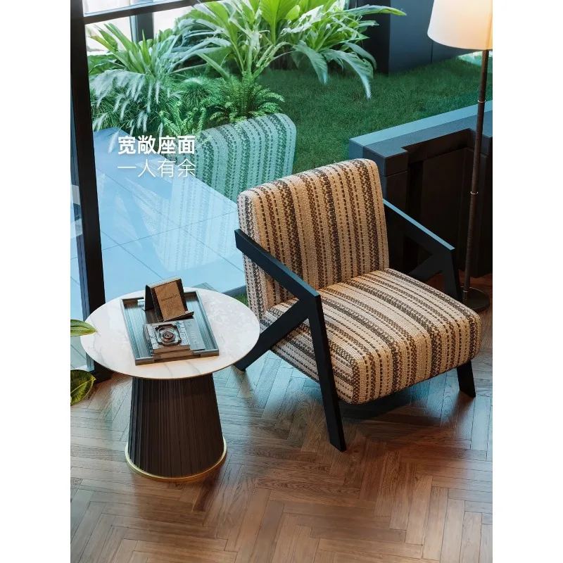 

Leisure chair single sofa chair, drinking coffee reading balcony reading chair hotel negotiation bed and breakfast chair