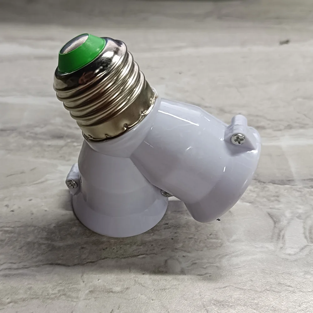 2 في 1 E27 المقبس الفاصل محول Y-شكل حامل مصباح محول المزدوج رؤساء مصباح حامل ضوء لمبة محول للداخلية #5