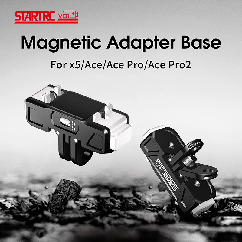

Magnetic Base For Insta360 ACE PRO 2 Two Claw Adapter 1/4 Thread Universal Port Bracket For Insta360 X4 Camera Accessories