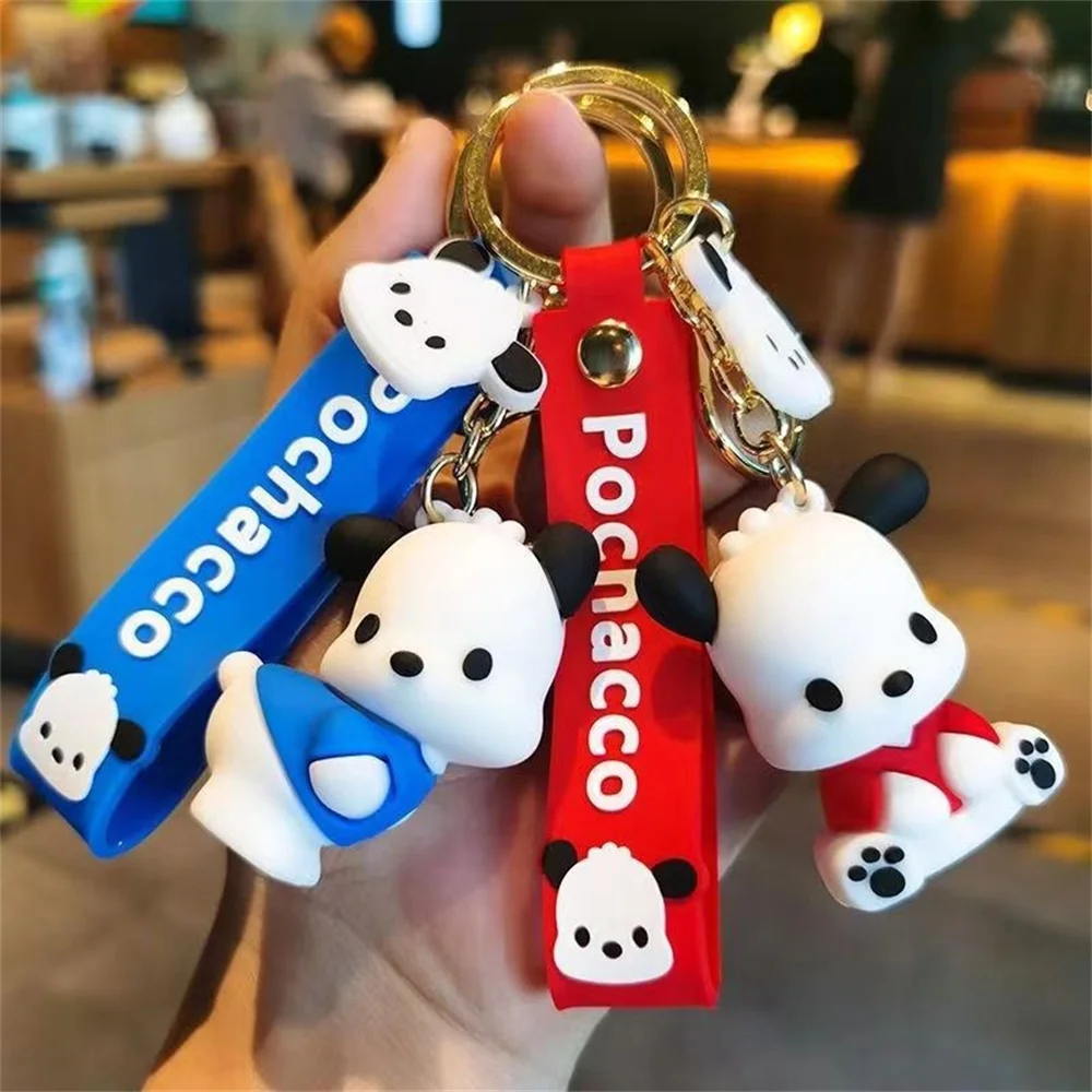 Cute Exquisite Cartoon Backpack Pacha Dog Cute Figure Key Ring Pendant Wholesale Creative Key Chain Small Gift Accessories