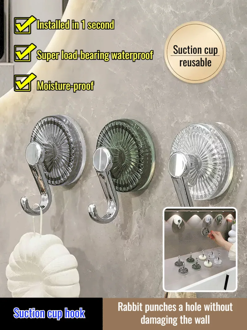 

Мощные крючки на присосках для ванной комнаты, палочки без следов без дверей, многофункциональные вешалки для полотенец/одежды, сверхмощные