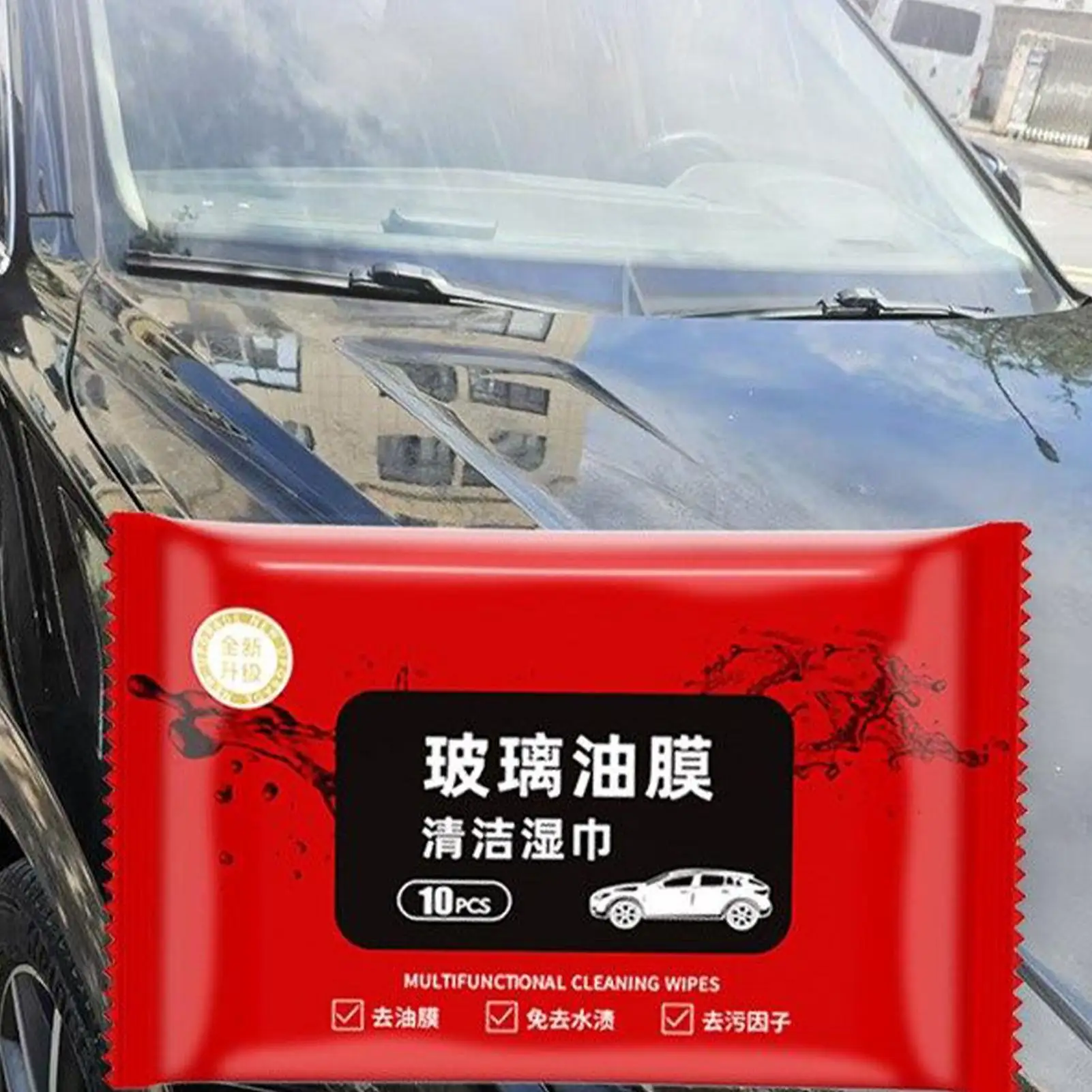 Car glass oil film removal cleaning wipes decontamination rainproof oil film remover wet wipes Windshield Oil Film Cleaner