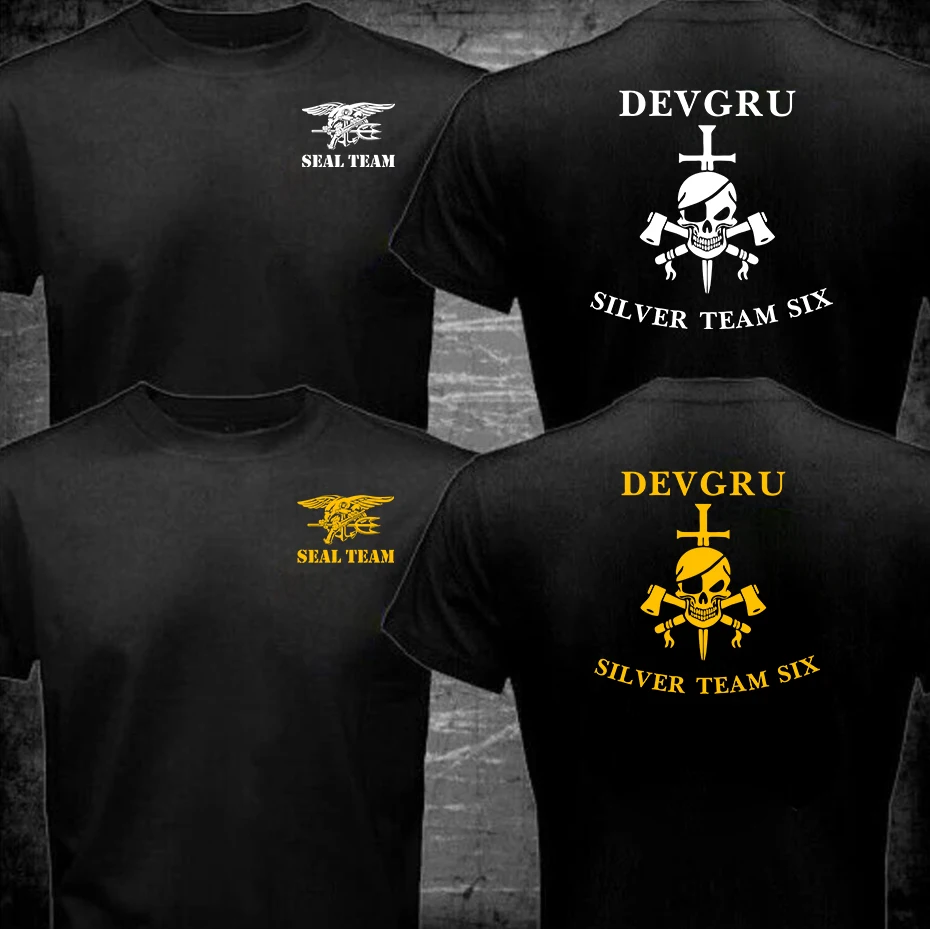 Naval Seals Devgru NSWDG Seal Team 6 Six T-Shirt 100% Cotton O-Neck Short Sleeve Summer Casual Mens T-shirt Streetwear Tee Shirt