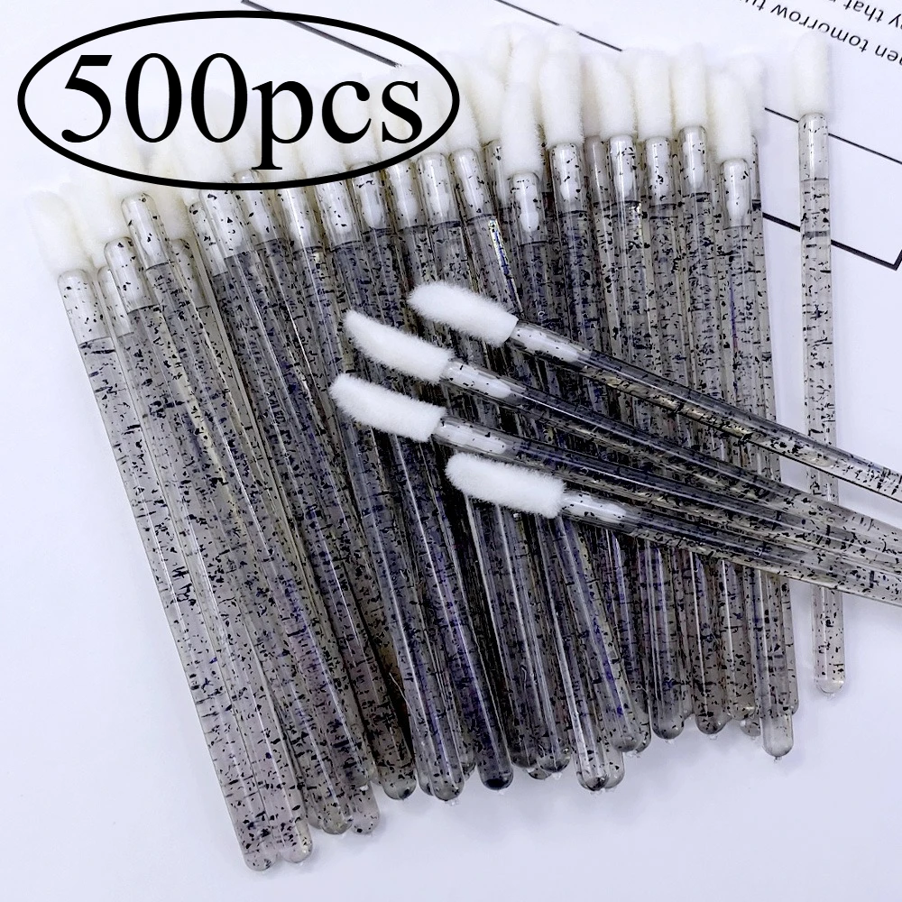 500 قطعة مجموعة فرش المتاح عصي الماسكارا الشفاه فرش Microbrush قضيب مسحة ل رمش تمديد الحاجب أدوات ماكياج